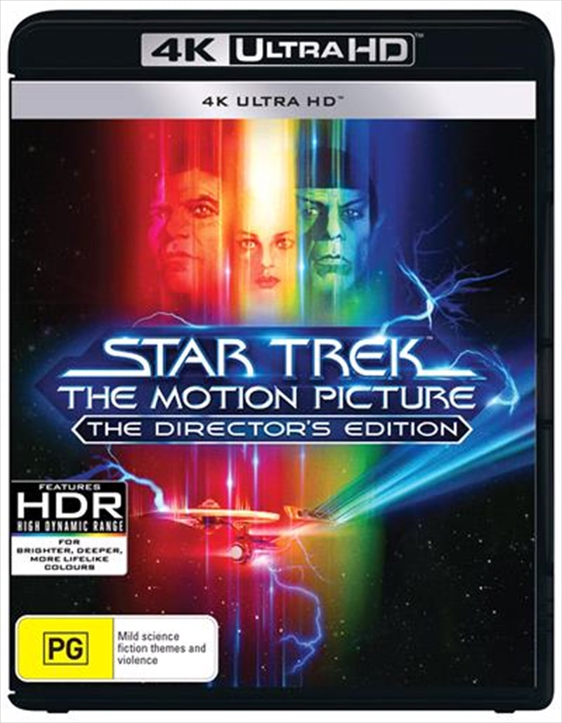 Star Trek - The Motion Picture UHD cover featuring the U.S.S. Enterprise in space with vibrant colors and dramatic visuals.