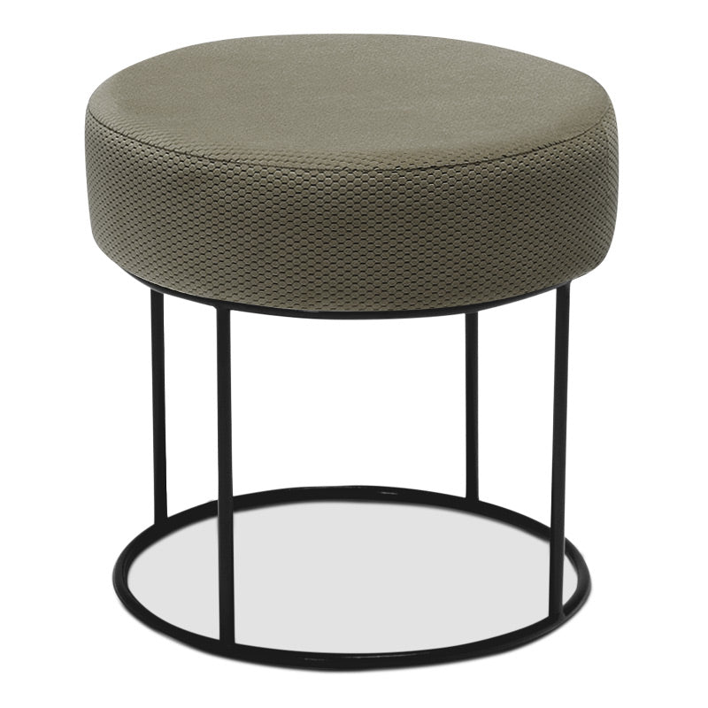 Stylish green Stool BAYER with a durable metal frame and comfortable foam seat, perfect for home or office use.