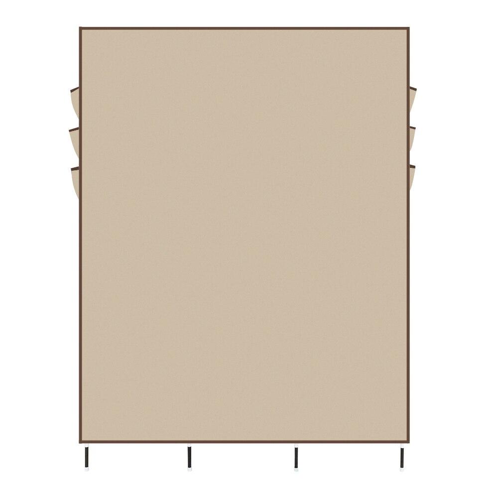 Stylish Beige Wardrobe with high legs, featuring 10 drawers and a modern minimalist design, made of non-woven fabric and stainless steel.