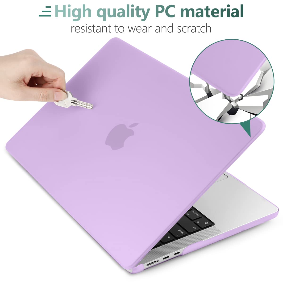 Frosted hard case for 2023 MacBook Air 13 inch M2 Model A2681, showcasing its sleek design and precise fit.