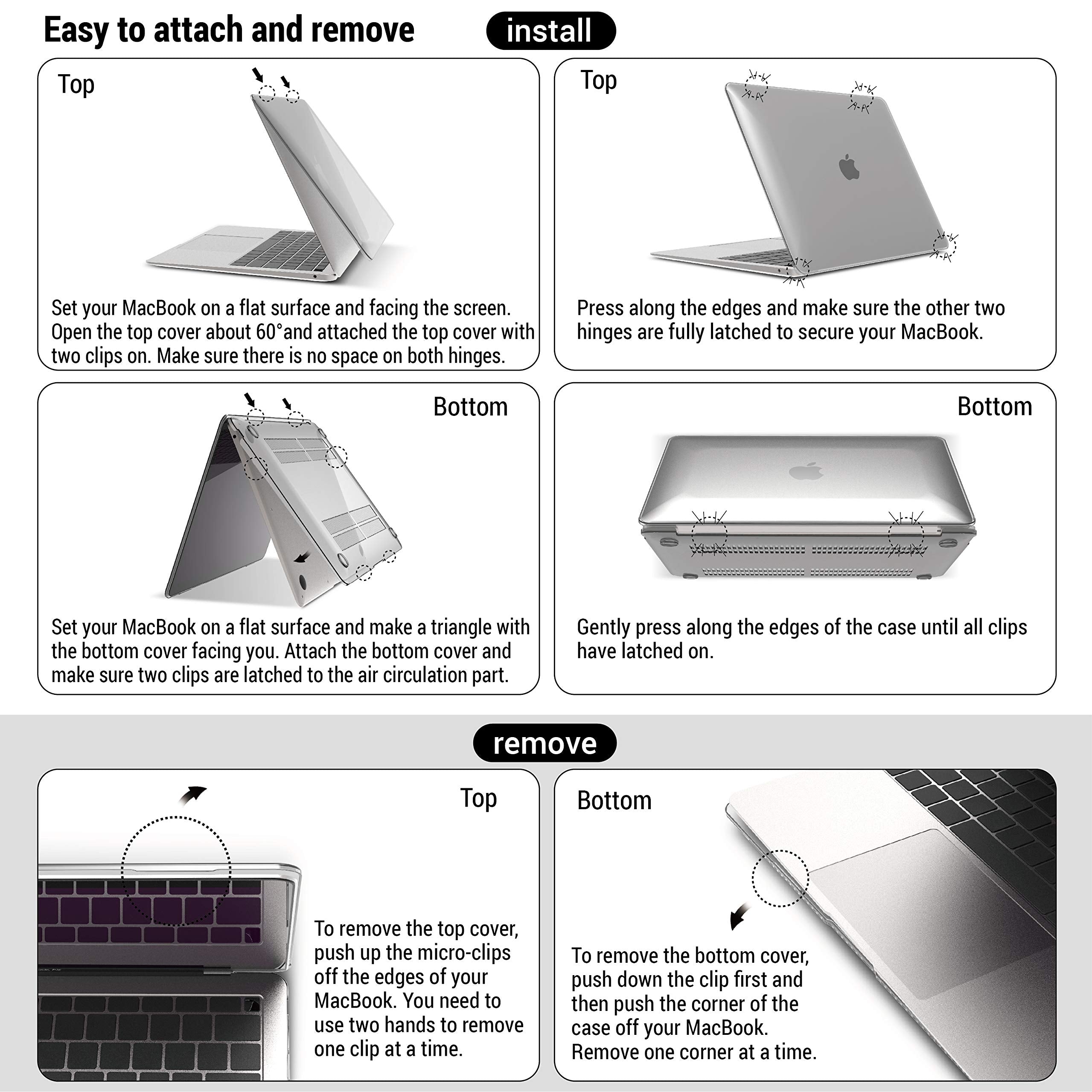 A sleek and stylish MacBook Air 13 inch case designed for models from 2018 to 2022, featuring a no logo cut-out design.