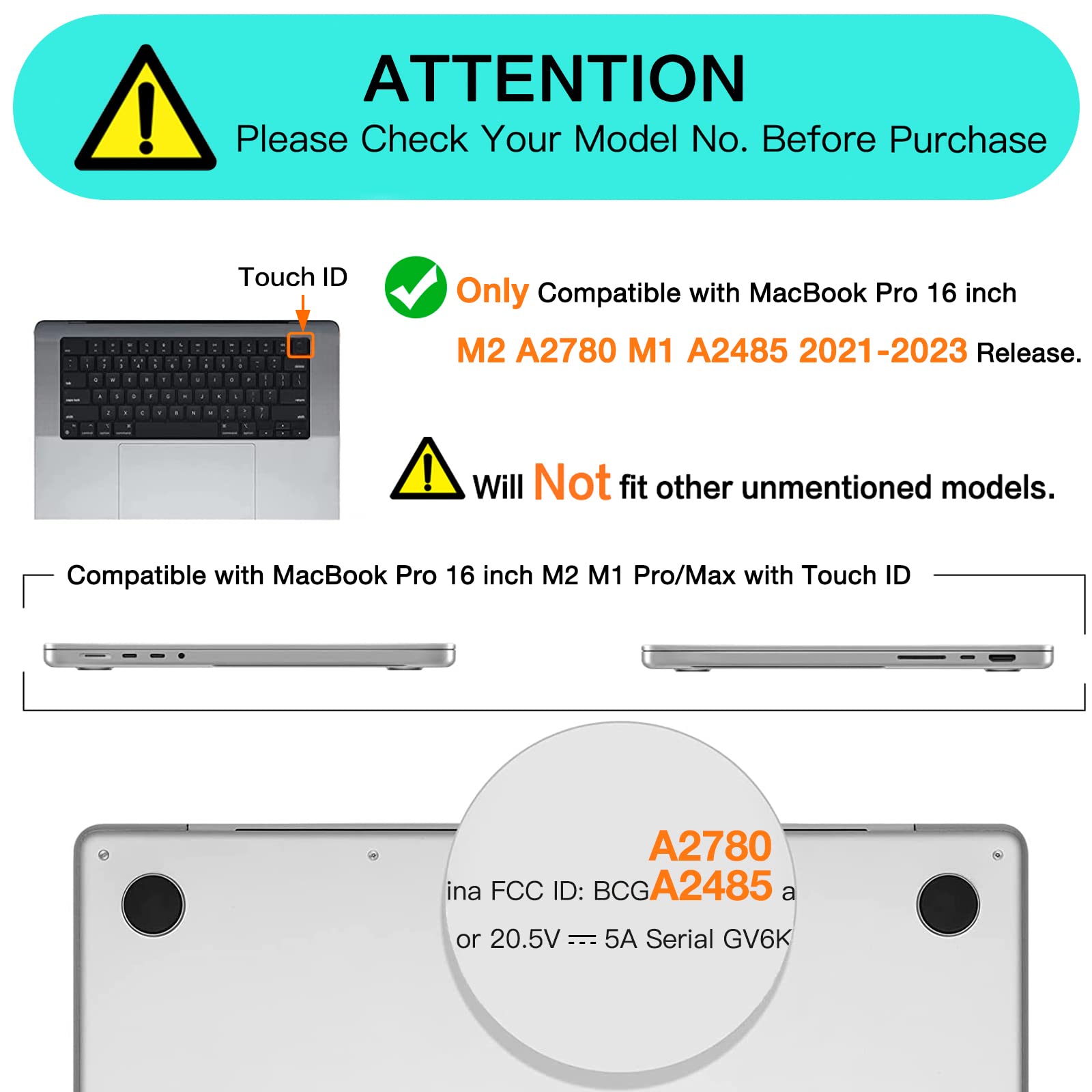 Frosted hard shell case for MacBook Pro 16 inch, designed for 2023, 2022, and 2021 models, showcasing sleek design and keyboard cover.