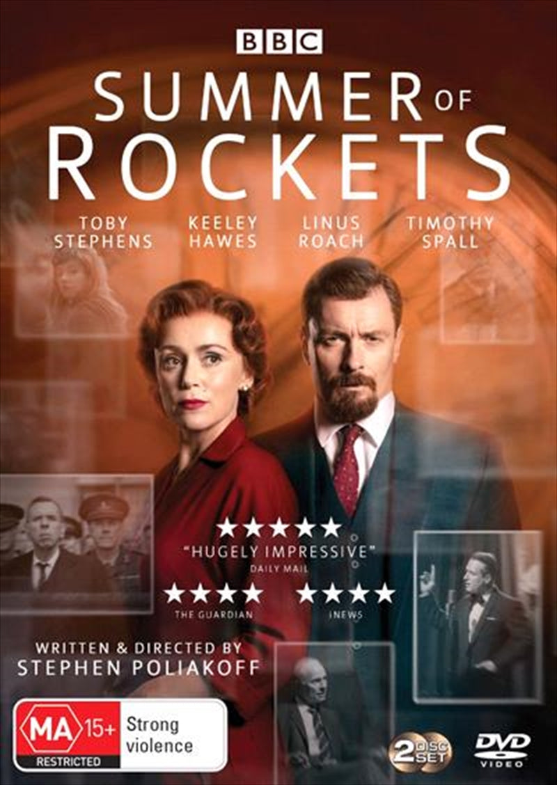 Cover of Summer Of Rockets DVD featuring a dramatic scene from the series with a vintage aesthetic.