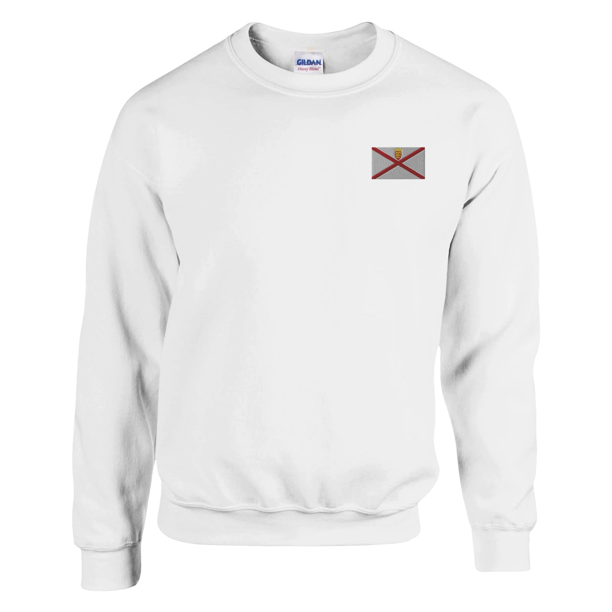 Sweat-shirt Drapeau de Jersey en broderie, mélange de coton et polyester, avec coutures renforcées et coupe classique.