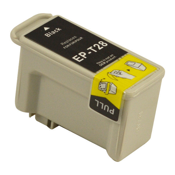 T028 Black Compatible Inkjet Cartridge showcasing its sleek design and high-quality components.