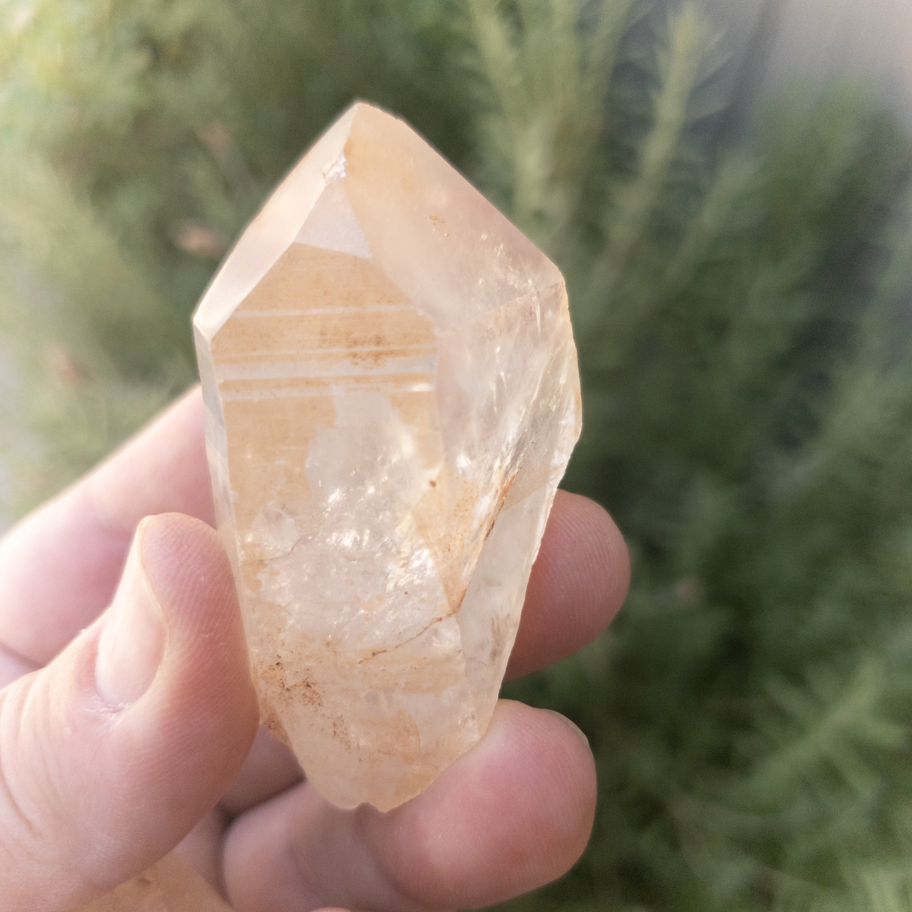 A collection of Tangerine Quartz Points showcasing their vibrant orange color and natural, unpolished surfaces, measuring 1-2 inches.