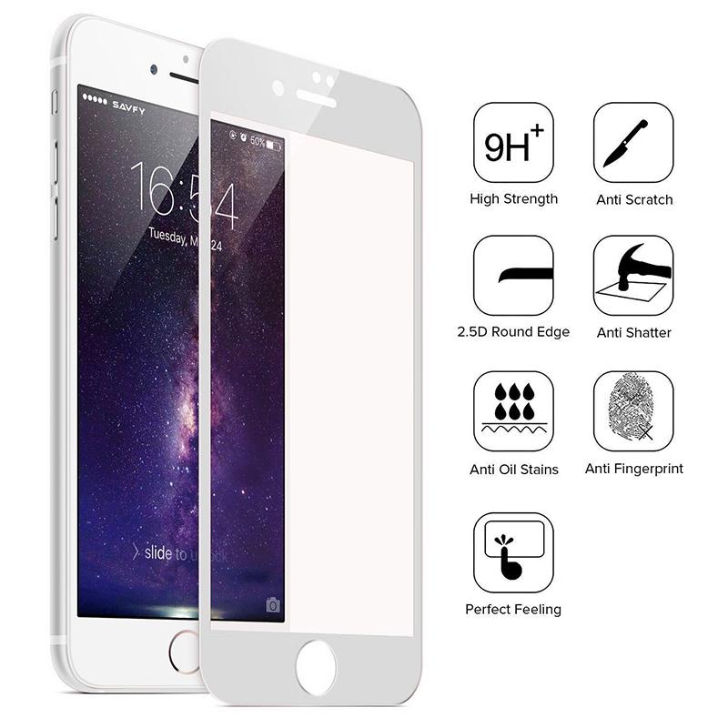 Tempered Glass 3D HD Soft Protective Film for iPhone, showcasing its sleek design and full coverage features.