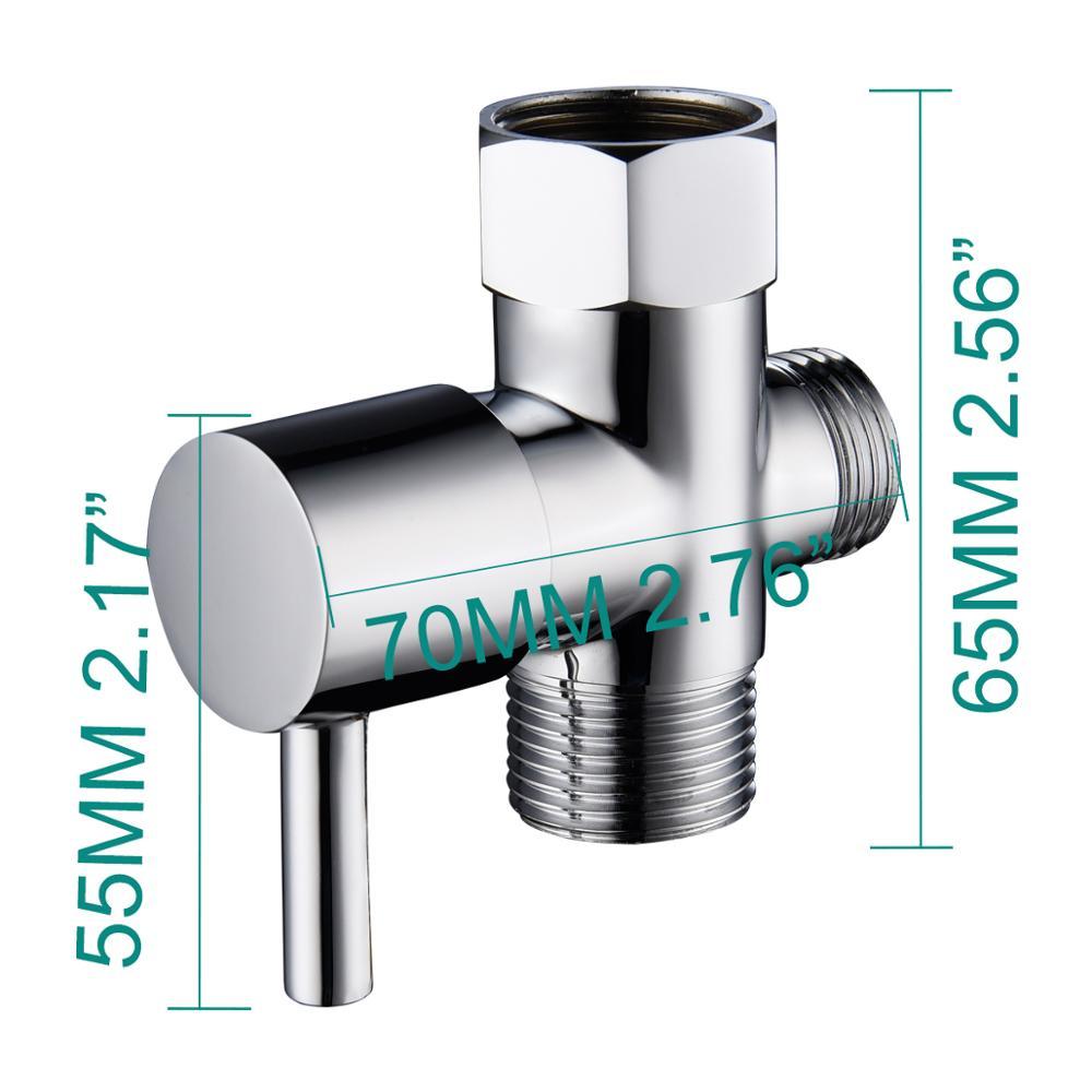 Toilet Fill Valve G7/8 Female x G15/16 Male x G1/2 Male T Adapter made of brass with a chrome finish, showcasing its connections and design.