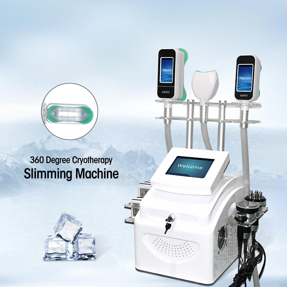 Fat Freezing Cavitation Slimming Machine with dual Cryo heads and control panel, designed for effective fat reduction and body contouring.