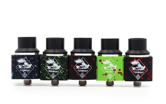 Top Tuglyfe Tugboat Box Mod Kit showcasing colorful design and aluminum body, perfect for vaping enthusiasts.