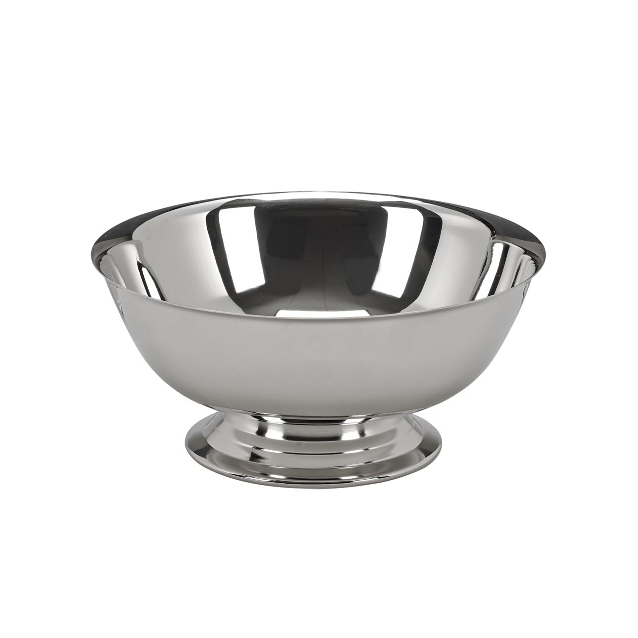 Traditional Paul Revere Style Bowl, 4 inches in diameter, featuring a classic silver tone finish, perfect for display or serving.