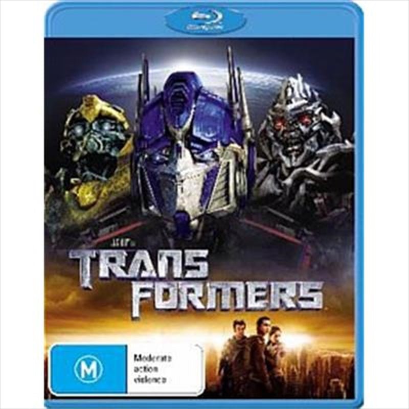 Transformers - The Movie Blu-ray cover featuring Autobots and Decepticons in action.