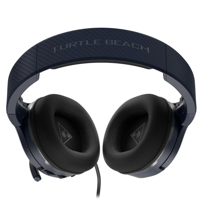 TURTLE BEACH Recon 200 Gen2 Blue gaming headset showcasing its sleek design and comfortable ear cushions.