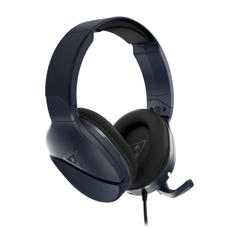 TURTLE BEACH Recon 200 Gen2 Blue gaming headset showcasing its sleek design and comfortable ear cushions.