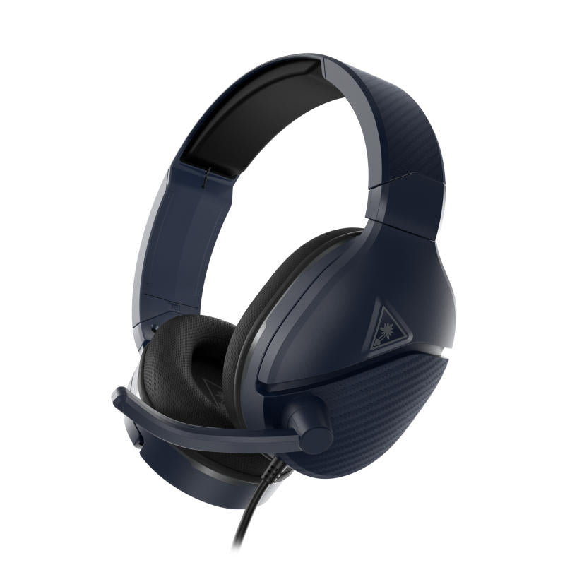 TURTLE BEACH Recon 200 Gen2 Blue gaming headset showcasing its sleek design and comfortable ear cushions.