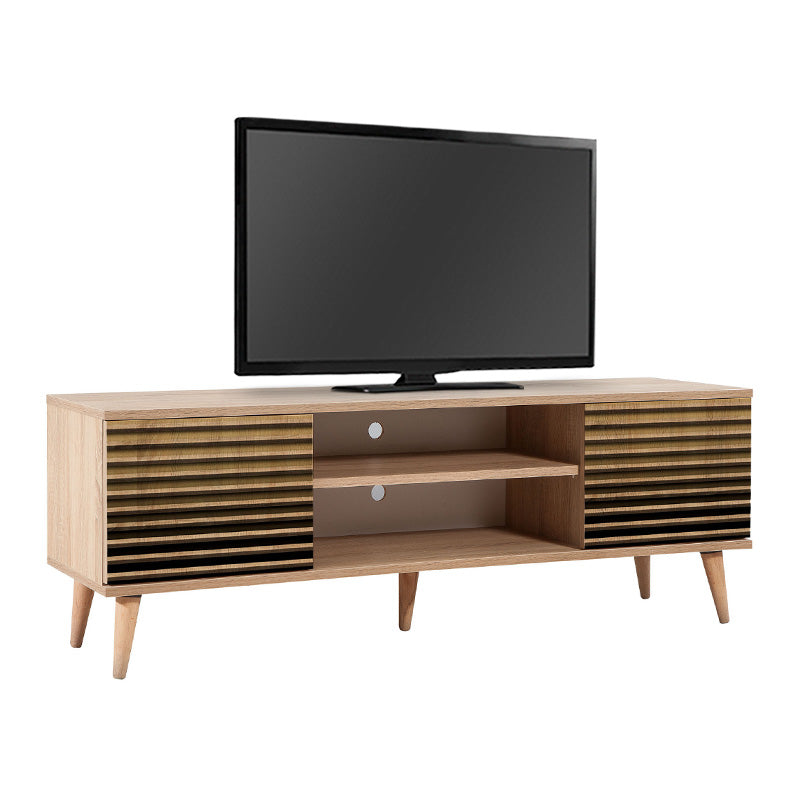 Modern TV Stand ANKARA Natur with stylish design and wooden legs, perfect for contemporary interiors.