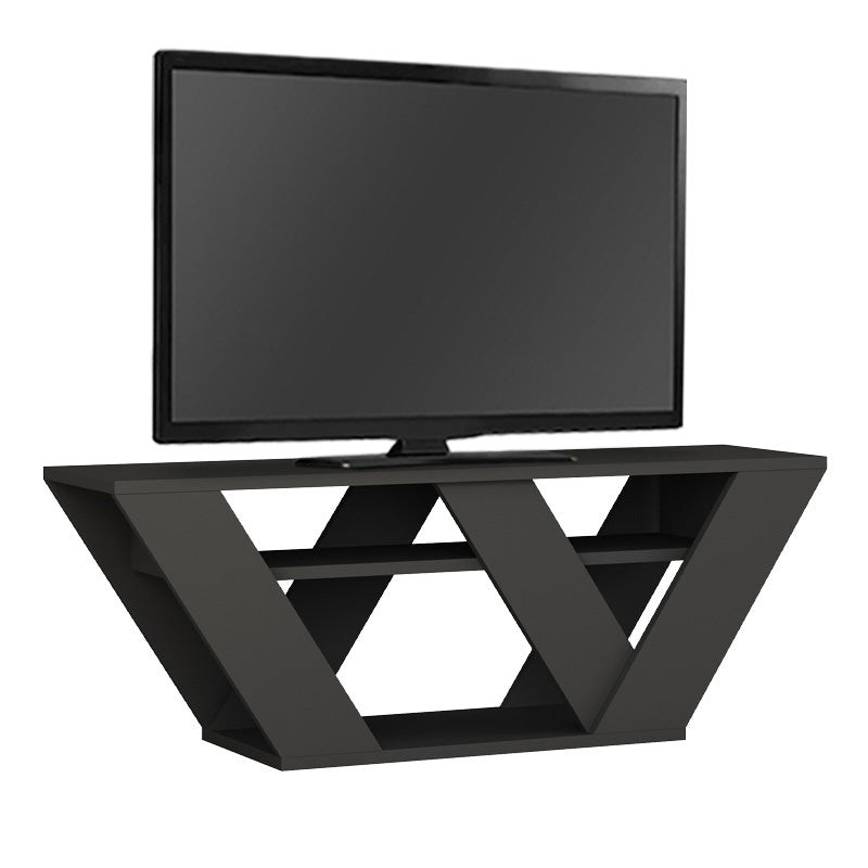 WOLLE Anthracite TV Stand showcasing its sleek design and compact dimensions, perfect for modern interiors.