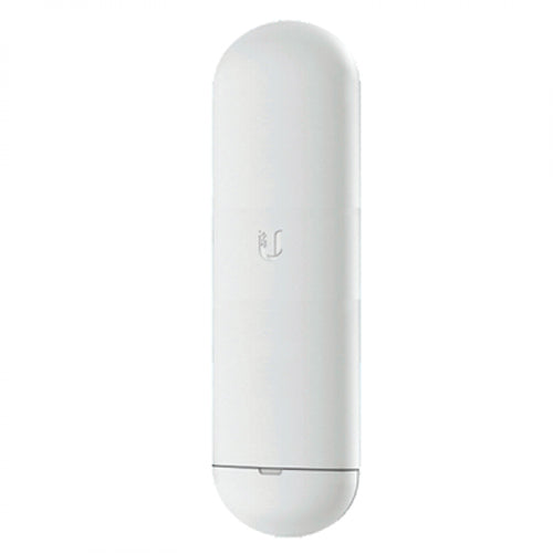 Ubiquiti 5 GHz NanoStation ac Radio with sleek design and integrated antenna for high-speed wireless connectivity.