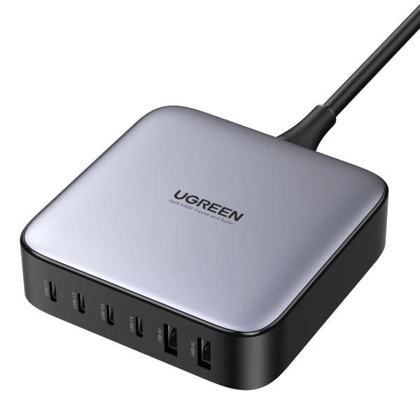 UGREEN 40913 Nexode 200W USB-C Desktop Charger with multiple ports and compact design.