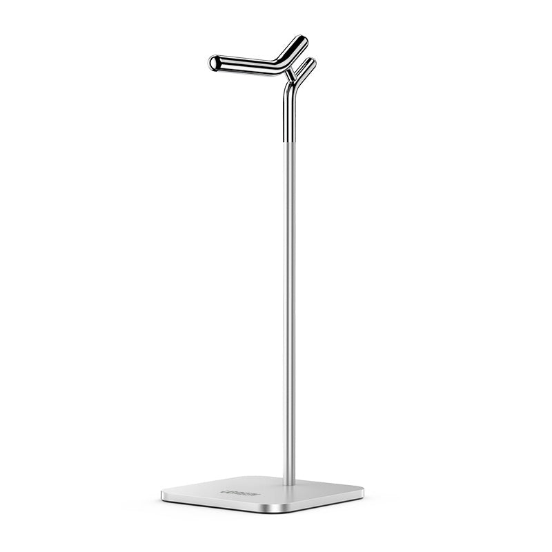 UGREEN 80701 Adjustable Headphone Stand showcasing a sleek aluminum design with a rounded handle and non-slip base.