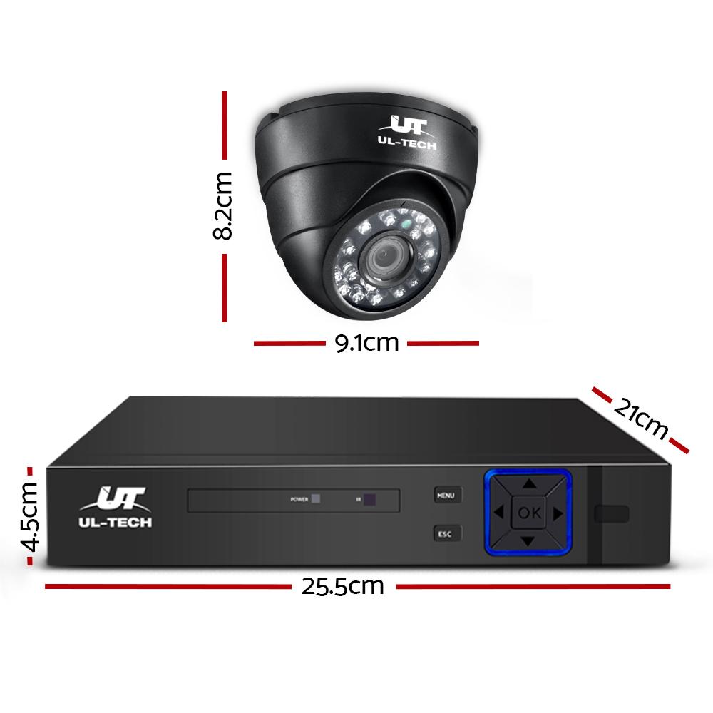 UL-Tech CCTV Security System featuring 4 cameras, 1080P resolution, and a 2TB hard drive for comprehensive home surveillance.