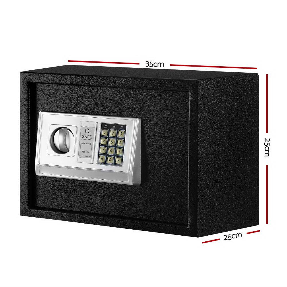 UL-TECH Electronic Safe Digital Security Box 16L with a solid steel frame and digital keypad, designed for home and office security.