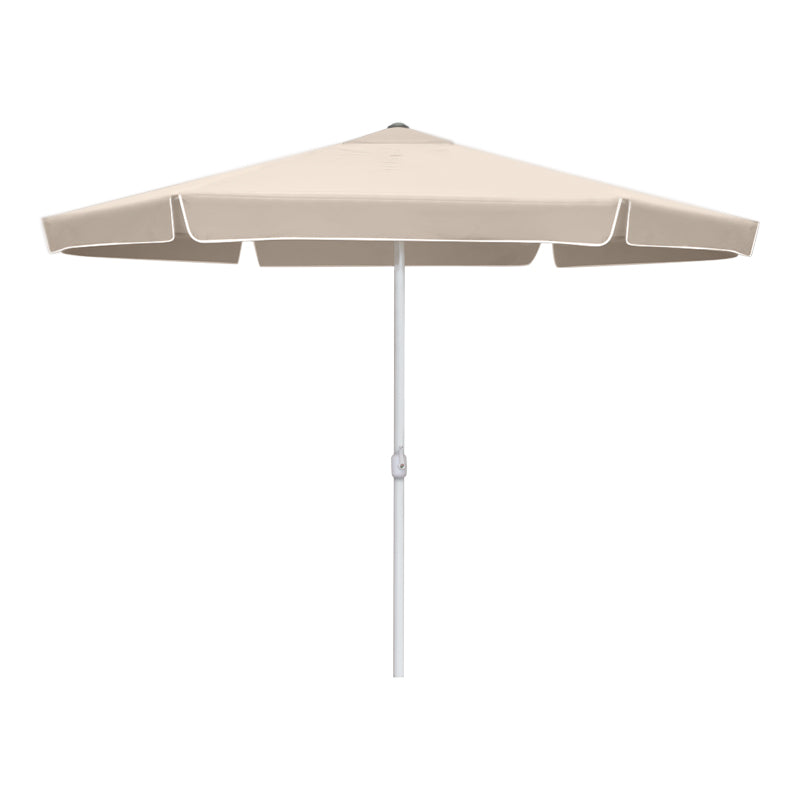 CAPRI Ecru 3m garden umbrella with aluminum frame and waterproof fabric, perfect for outdoor use.