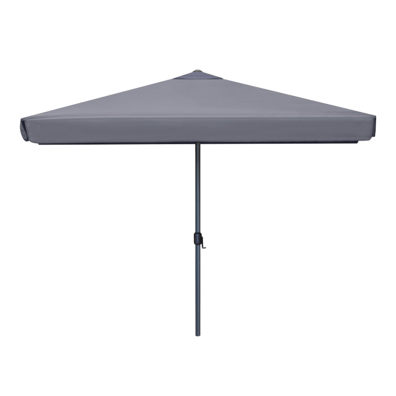 TOMA Anthracite 3x3m garden umbrella with a sturdy aluminium frame and waterproof fabric, perfect for outdoor use.