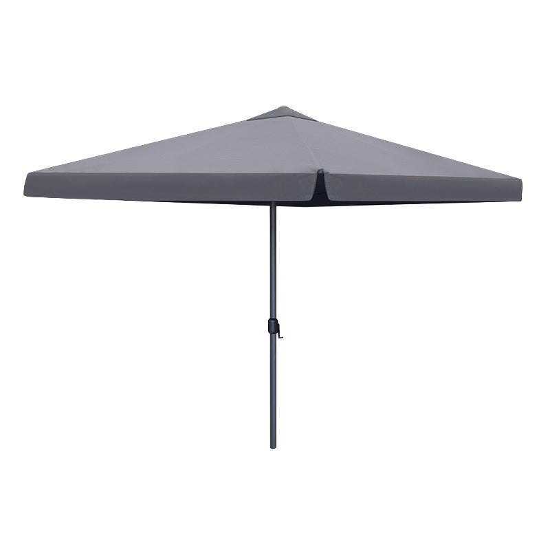 TOMA Anthracite 3x3m garden umbrella with a sturdy aluminium frame and waterproof fabric, perfect for outdoor use.