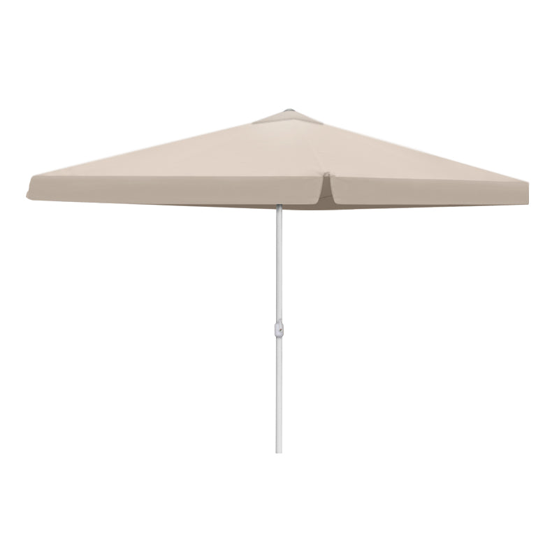 TOMA Ecru Garden Umbrella 3x3m with aluminium frame and crank opening system, perfect for outdoor use.