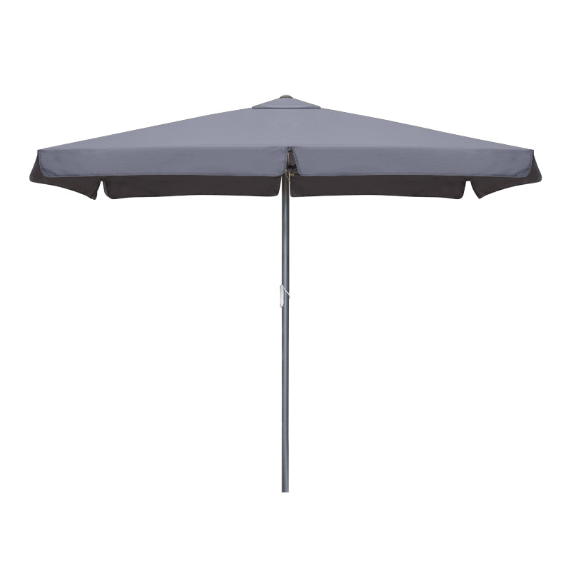 ZOLA Anthracite Garden Umbrella with Aluminium Frame and Waterproof Canopy, Dimensions 2x3m.