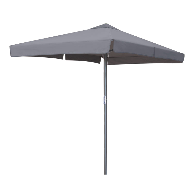 ZOLA Anthracite Garden Umbrella with Aluminium Frame and Waterproof Canopy, Dimensions 2x3m.