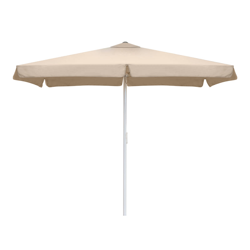 ZOLA Ecru 2x3m garden umbrella with a durable aluminium frame and waterproof fabric, perfect for outdoor use.