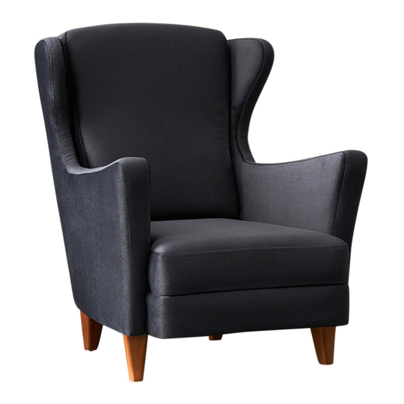 LORD Anthracite Velvet Armchair showcasing plush upholstery and elegant design, perfect for home or office use.