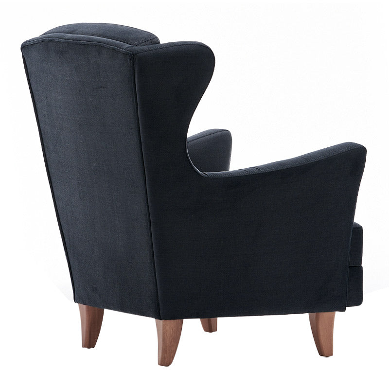 LORD Anthracite Velvet Armchair showcasing plush upholstery and elegant design, perfect for home or office use.