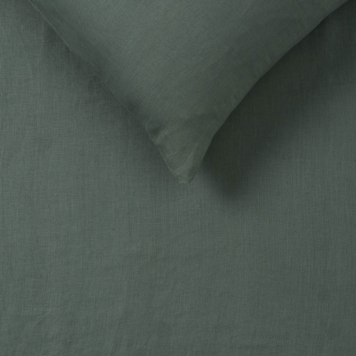 Sea Green 100% Hemp Quilt Cover Set featuring a soft and breathable texture, ideal for eco-friendly bedding.