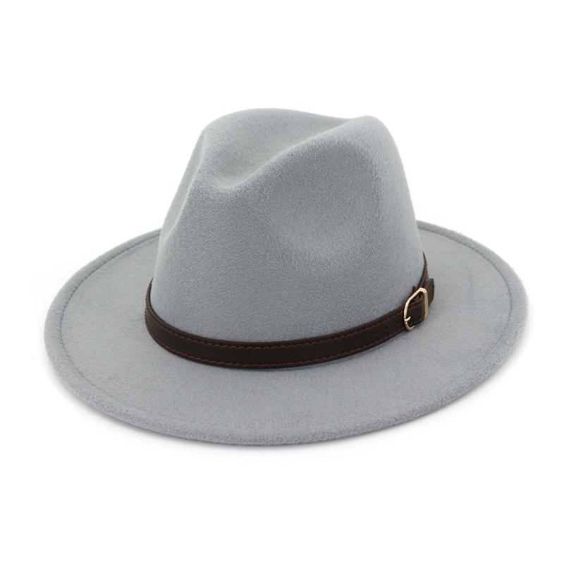 Vintage Wool Felt Fedora Hat in various colors, showcasing its wide brim and stylish design suitable for both men and women.