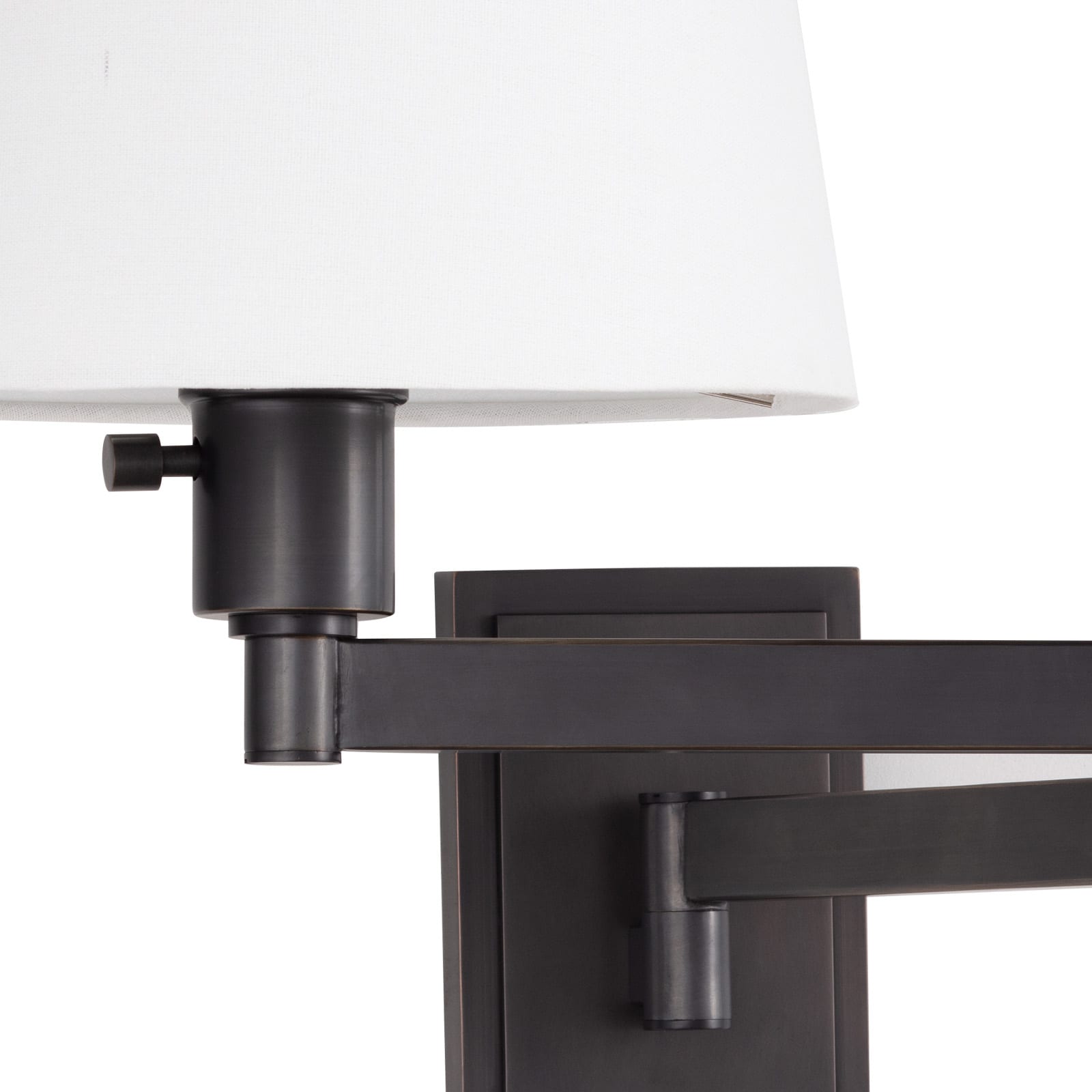 Virtue Sconce in Oil-Rubbed Bronze with adjustable arm and elegant design, perfect for task lighting.