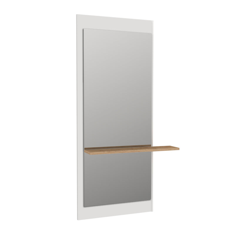 Wall Mirror ADONIS in white, featuring a sleek design with dimensions of 60x14.6x150cm, perfect for home or business use.