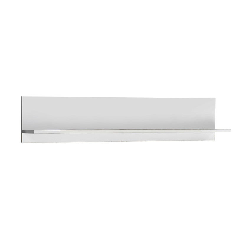 SIMPLY Wall Rack in white, measuring 120x20x25 cm, showcasing a sleek design suitable for home and office decor.