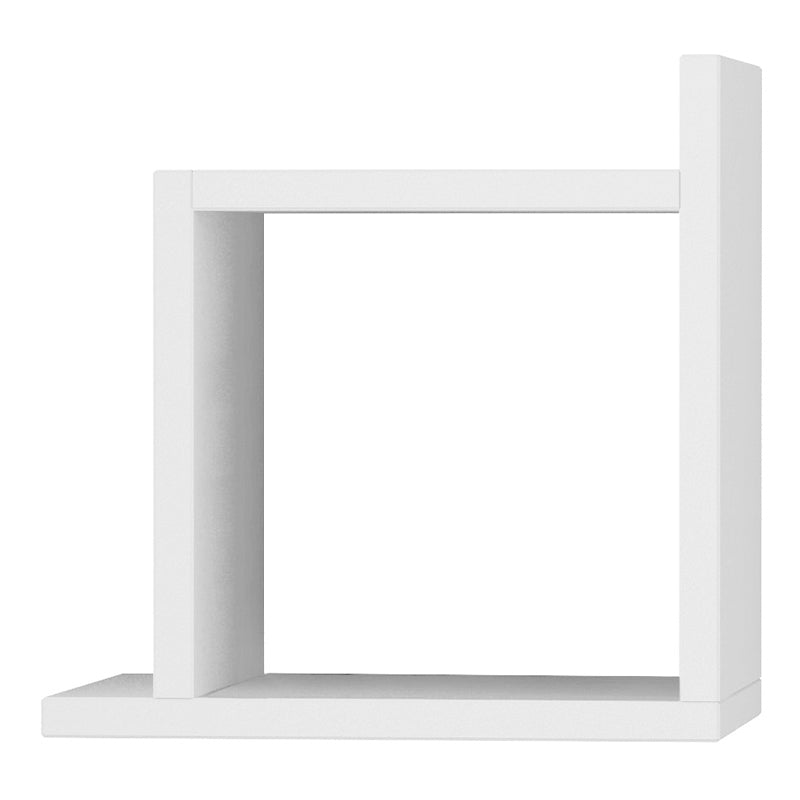 Wall Shelf ARCH in white, measuring 30x22x30 cm, showcasing a sleek design suitable for various decor styles.