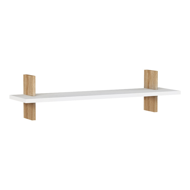 KISS White - Oak Wall Shelf showcasing a sleek design with a white and oak finish, ideal for home or office use.