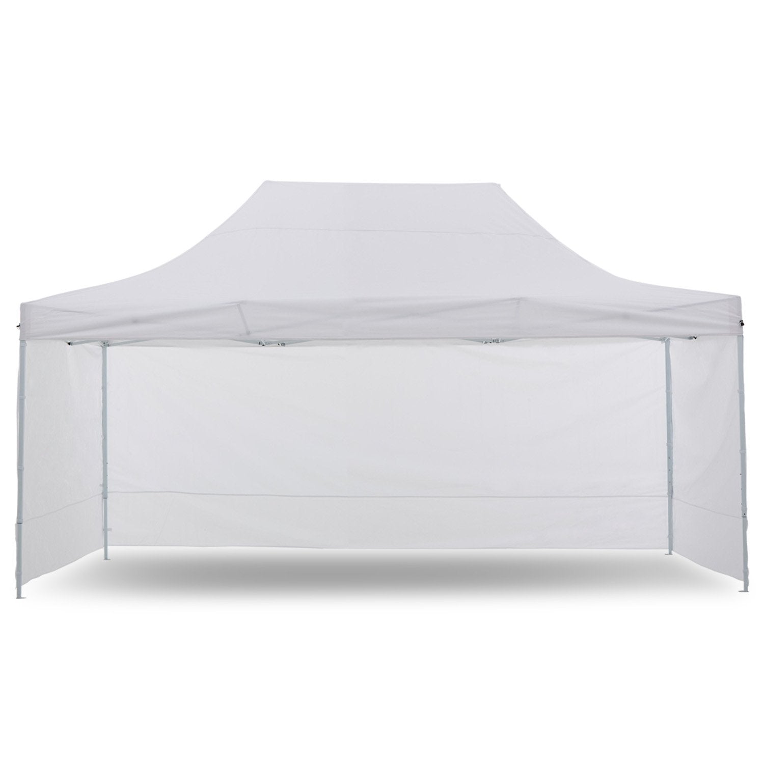 Wallaroo Gazebo Tent Marquee 3x4.5m in white, set up outdoors providing shelter for an event.