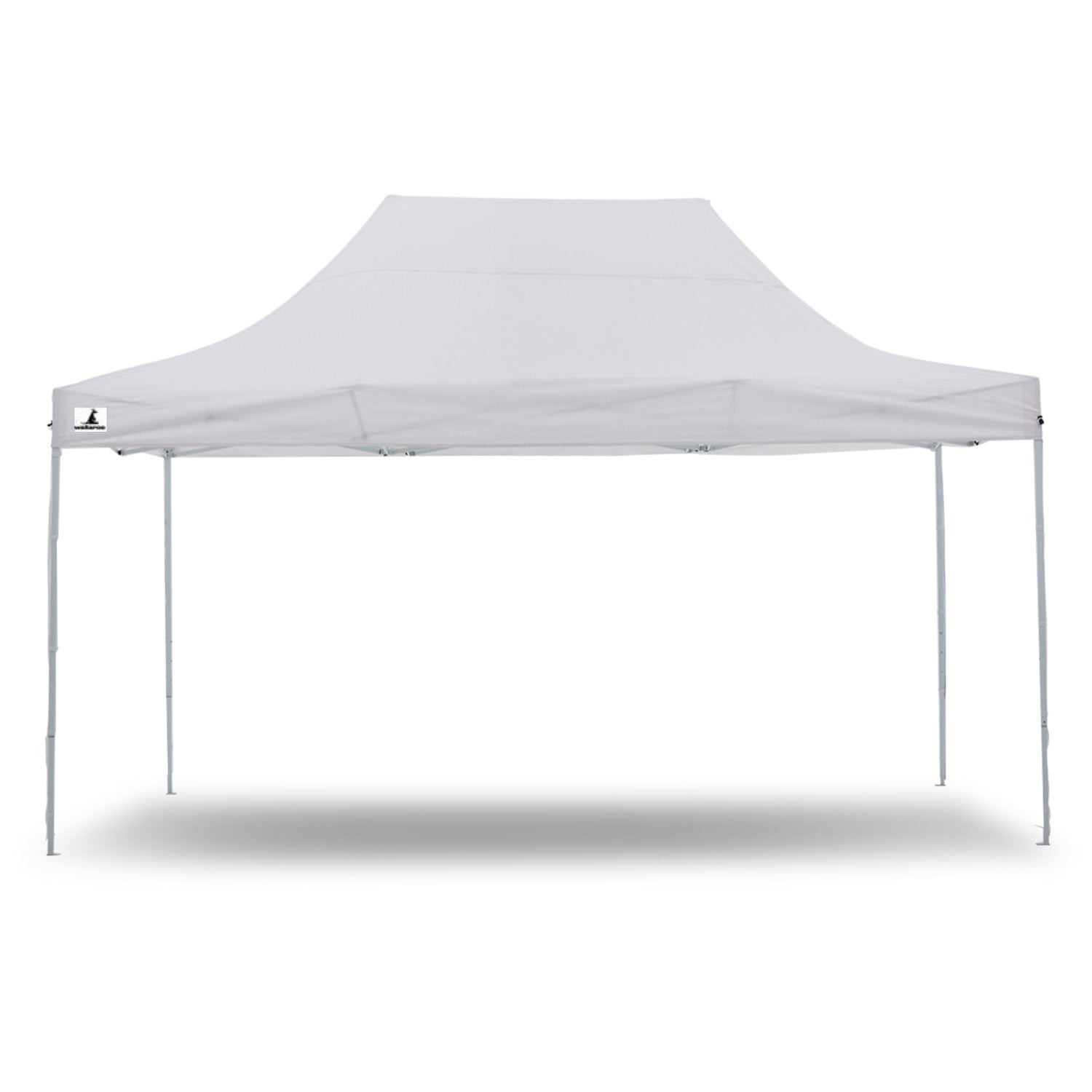 Wallaroo Gazebo Tent Marquee 3x4.5m in white, set up outdoors providing shelter for an event.