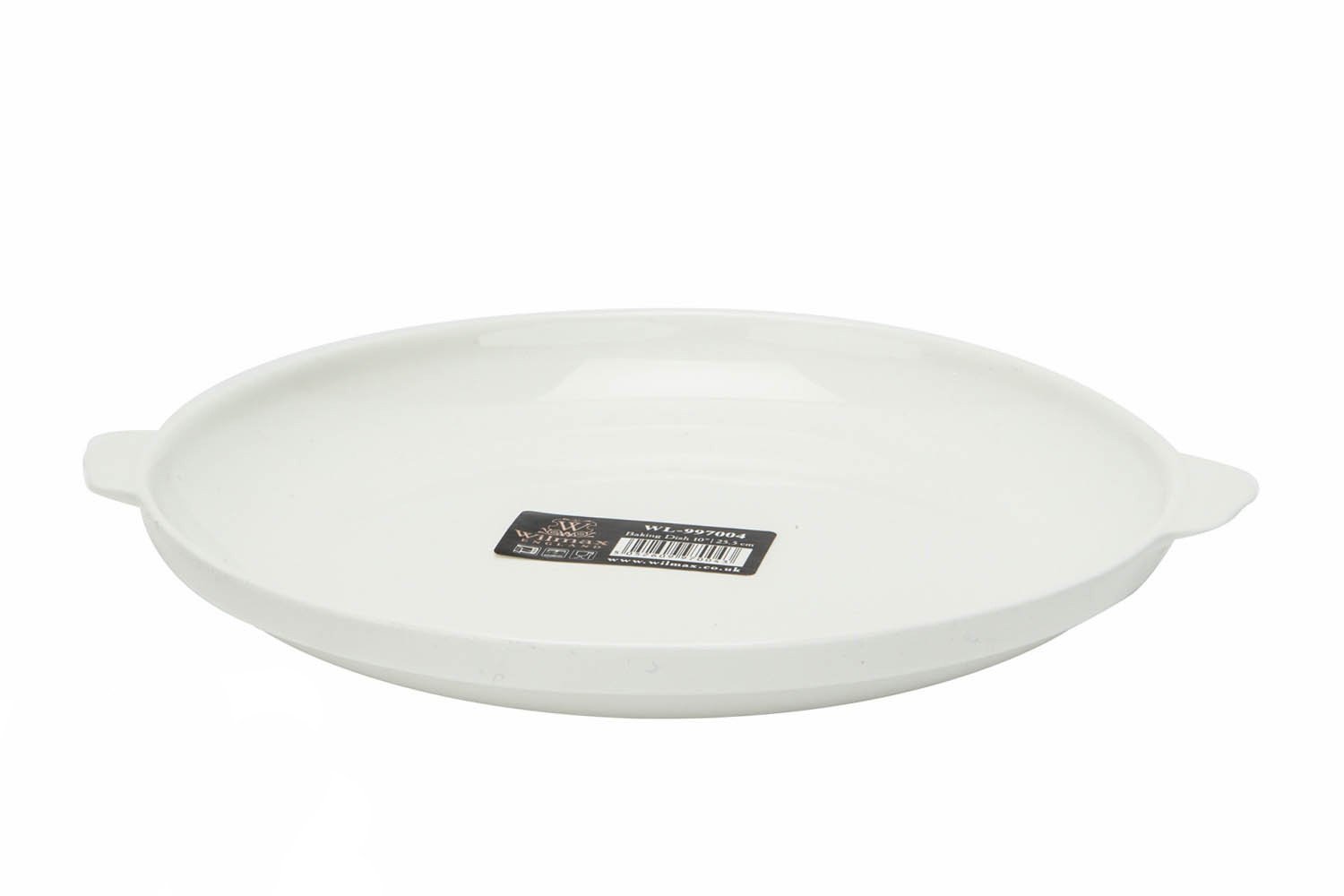 WILMAX White Baking Dish, 10 inches, oval shape, made of fine porcelain, perfect for baking and serving.