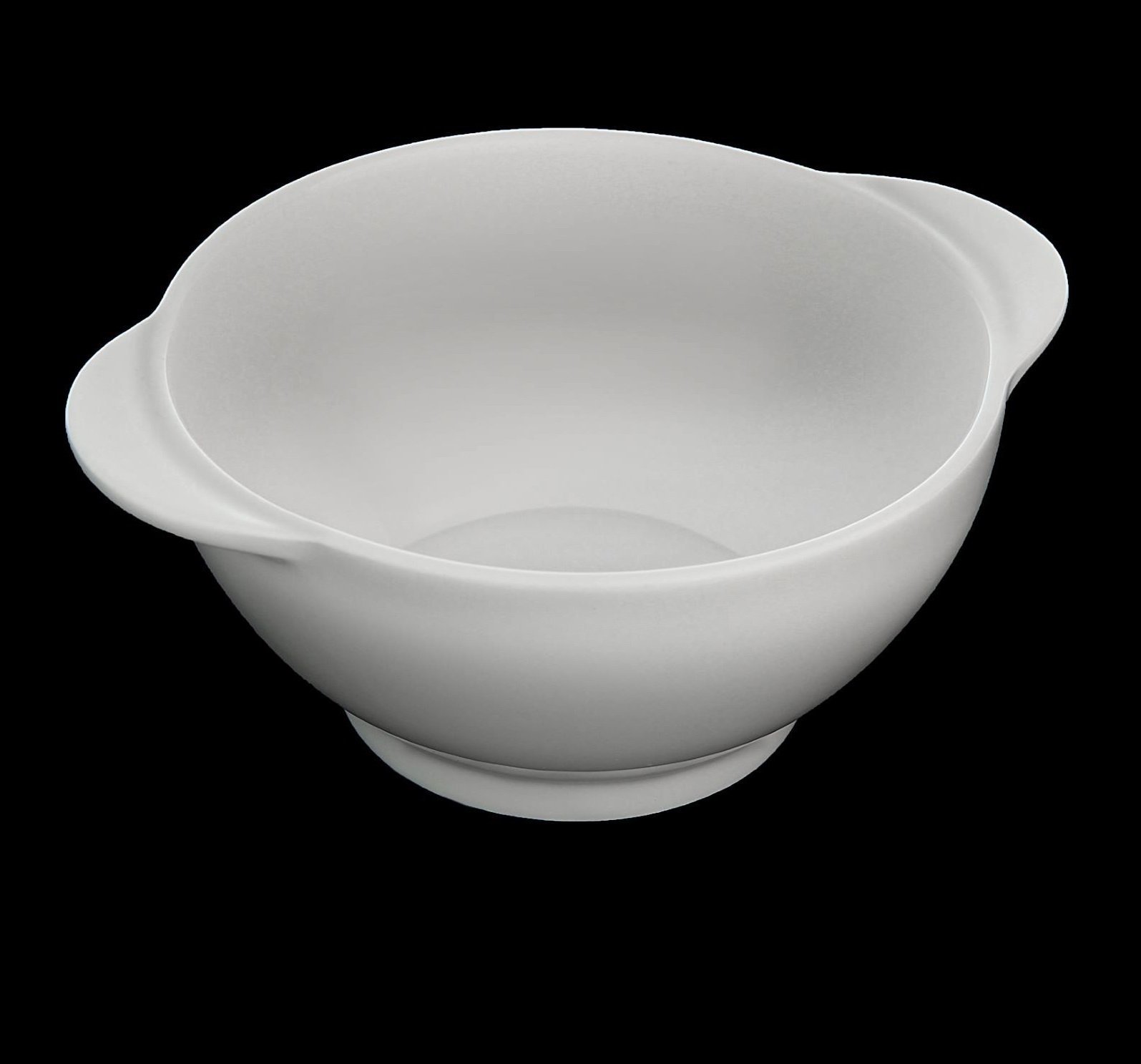 Elegant white soup cup made of high-quality porcelain, ideal for serving soups and stews, featuring a rolled rim and stackable design.