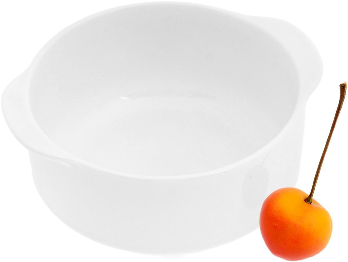 A set of elegant white porcelain soup cups, 4.25 inches in diameter, perfect for serving soups and stews.