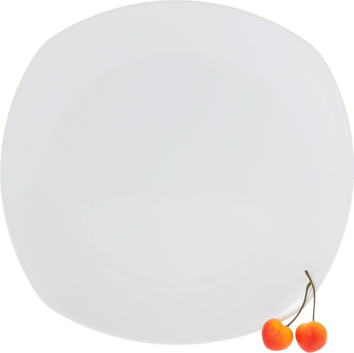 Wilmax White Square Platter, 11.5 inches, elegant porcelain serving dish for appetizers and desserts.