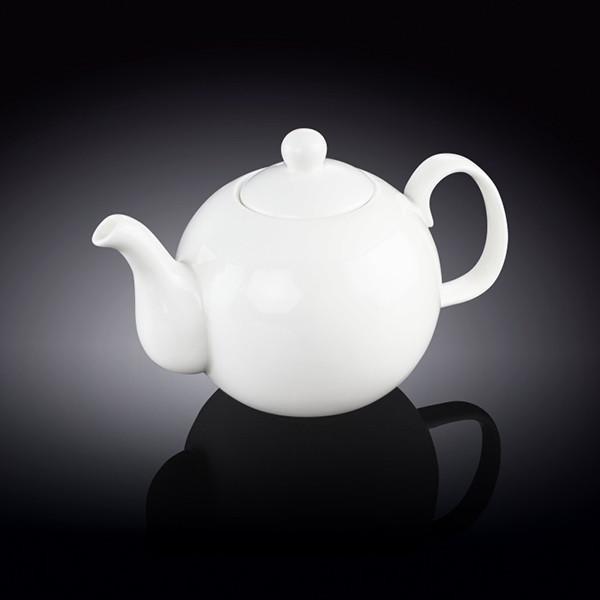 Elegant white teapot made of fine porcelain, featuring a strainer, lid lock, and vent hole, perfect for serving tea.