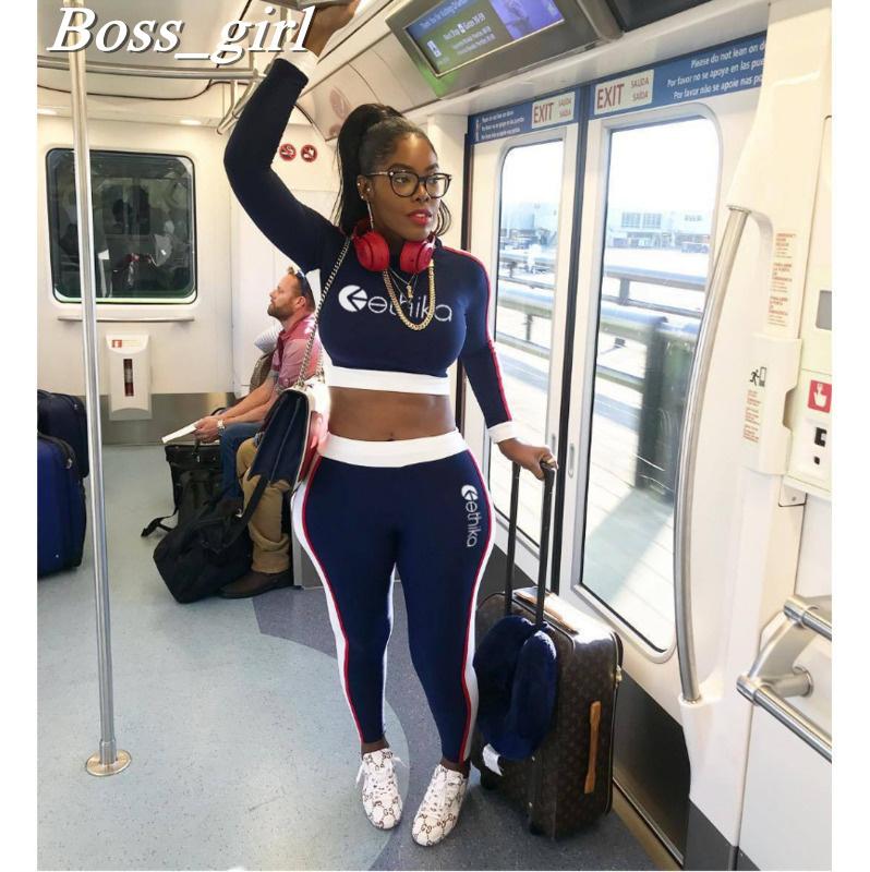 Women Two Piece Jogger Set in various colors, featuring a stylish crew neck t-shirt and ankle-length pencil pants, perfect for casual wear.